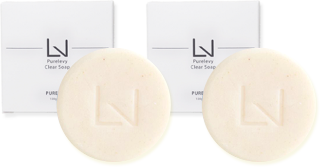 퓨어레비 클리어솝 각질제거 비누, 2개입, 100g