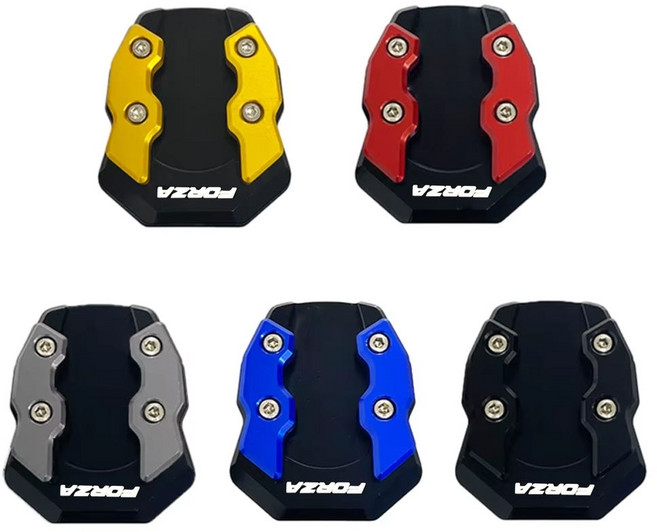 킹콩 18 26년식 혼다 포르자 350 300 사이드 스텐드 클립 튜닝 주차 호환, 1개, 블랙