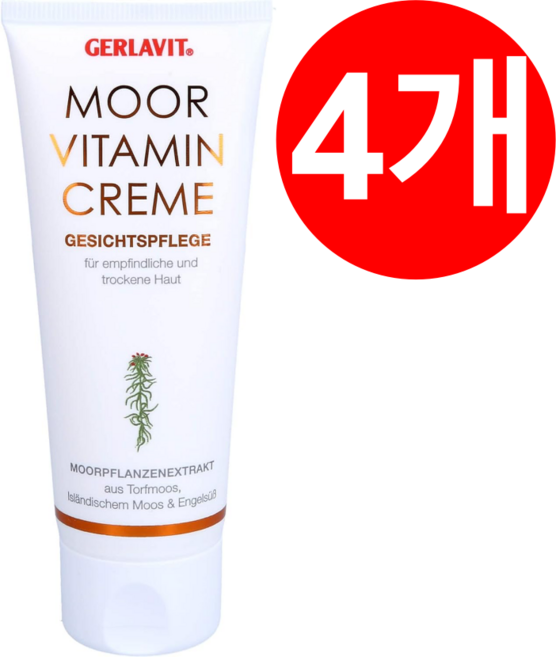 겔라비트 독일 게볼 GERLAVIT 무어 비타민크림 75ml 묶음상품 독일직배송 페이스크림, 4개