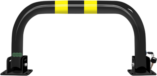 스틸터틀 접이식 지정주차 주차금지대 표지판 열쇠형, 블랙, 1개