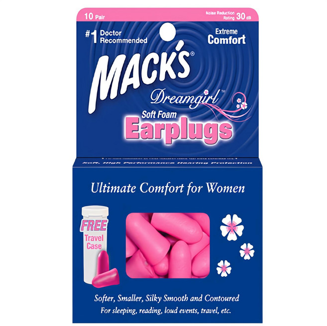 Macks 수면귀마개 드림걸, 1개, 10쌍