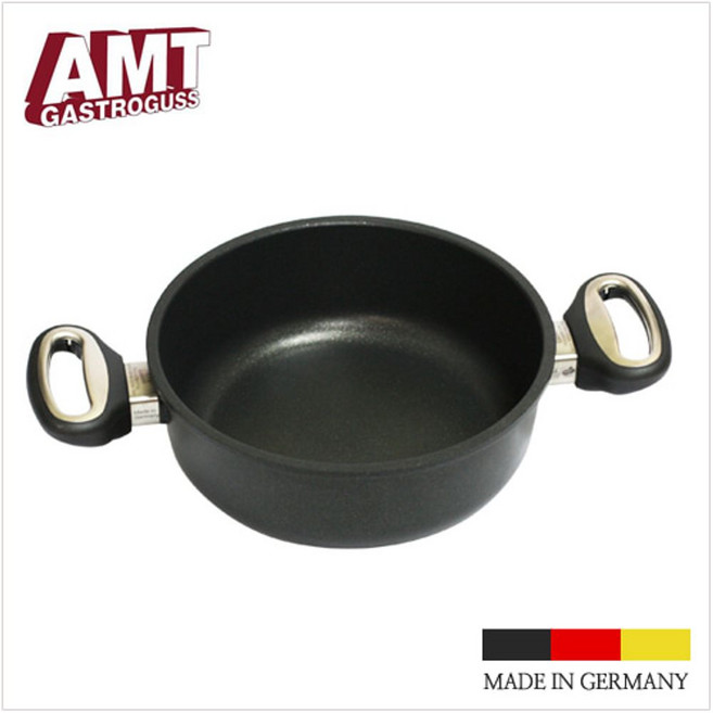 션톅재입고 독일 AMT 주물 20cm 양수냄비L 가정용 요리용 원형 다용도 쇠냄비 조리용^^*, 션턕욥션!!, 1개