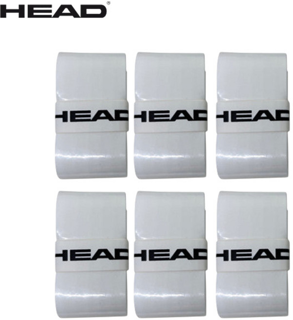 헤드 프라임 투어 오버그립 6개입 285651 테니스 배드민턴 스쿼시 그립, 화이트, 1개