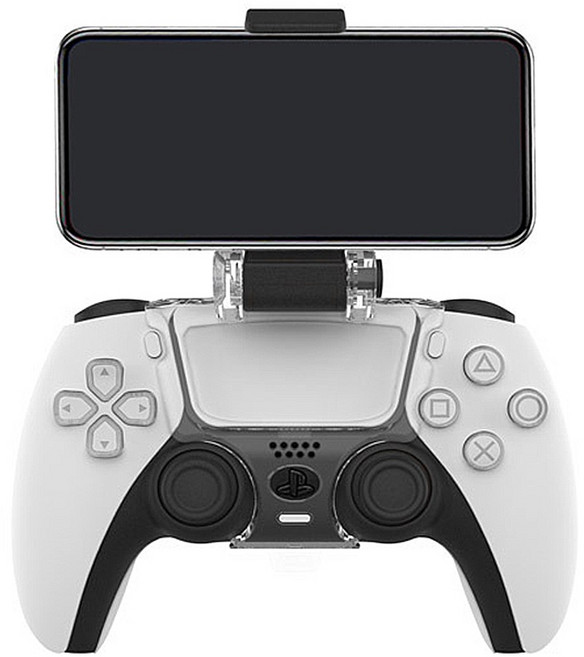 PS5 遙控手把手機支架 （副廠）, 1個, 透明, 單一商品