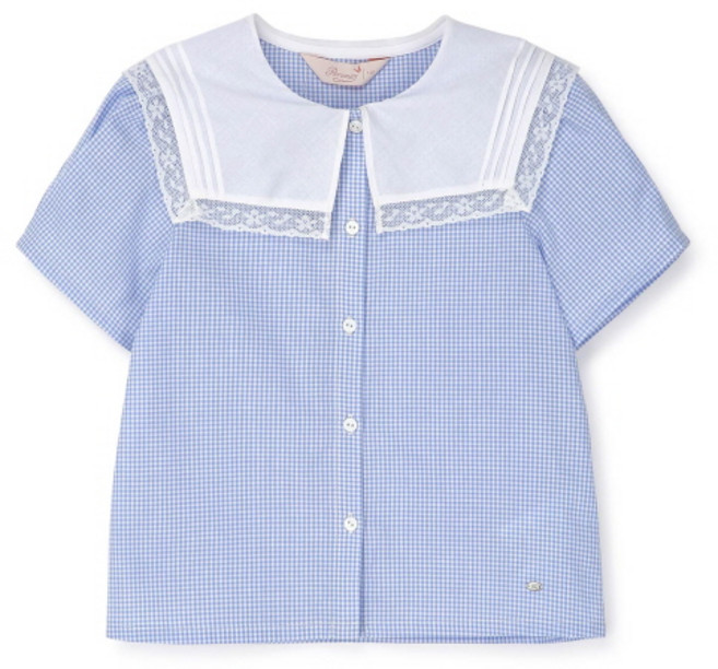 [아동/페리미츠] 여아 핀턱 스퀘어 블라우스 P2421B371_GS