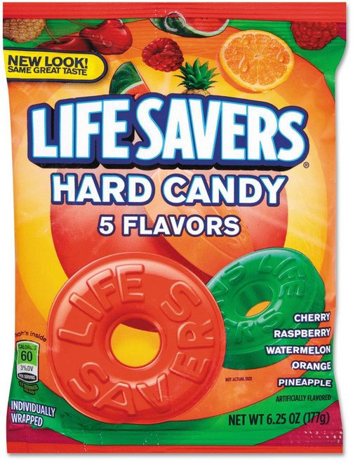생명의 은인 하드 캔디 Life Savers 5 Flavors Hard Candy Bag 6.25 ounce, 177.18g, 1개