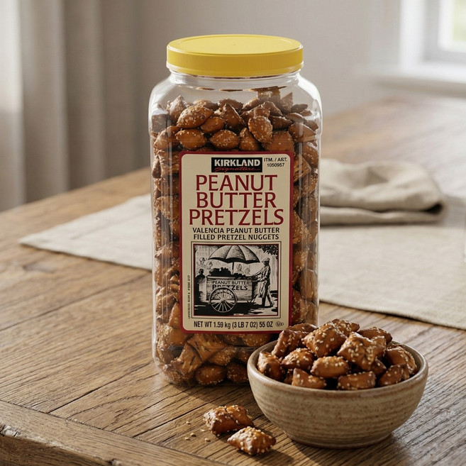 커클랜드 달콤짭짤 인생간식 피넛버터 프레첼 코스트코 대용량 과자, 1.56kg, 1박스