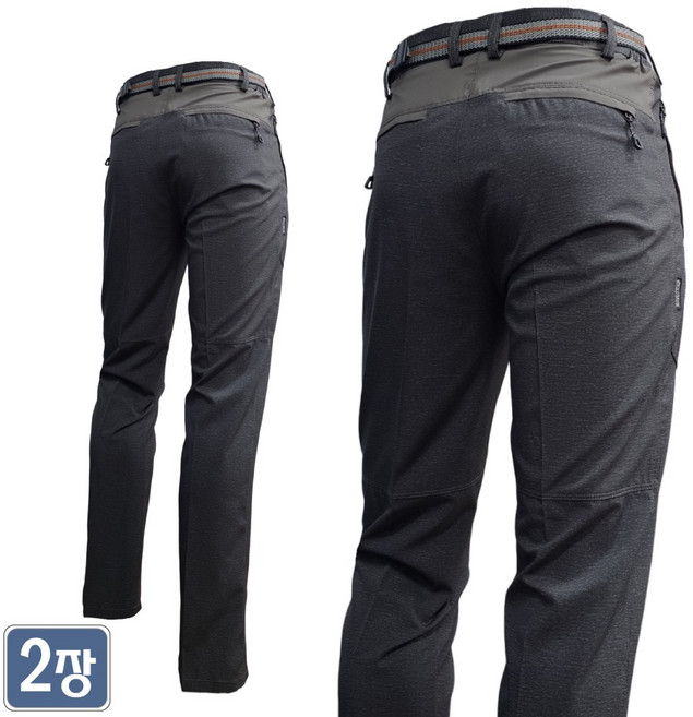 [2장] 야인시대 WD805s 댄디 쿨링 절개바지[브라운] 일상복 스판 아웃도어