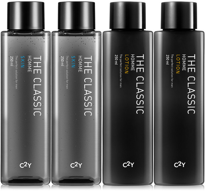 C2Y 대용량 더클래식 남자 옴므 스킨 2개+ 로션 2개, 4개, 스킨+로션