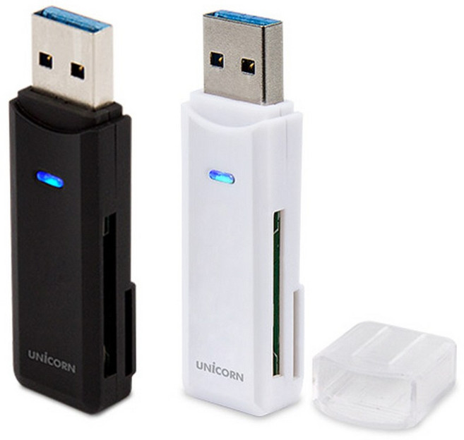 유니콘 XC-700A USB3.0 카드리더기, 화이트, 1개