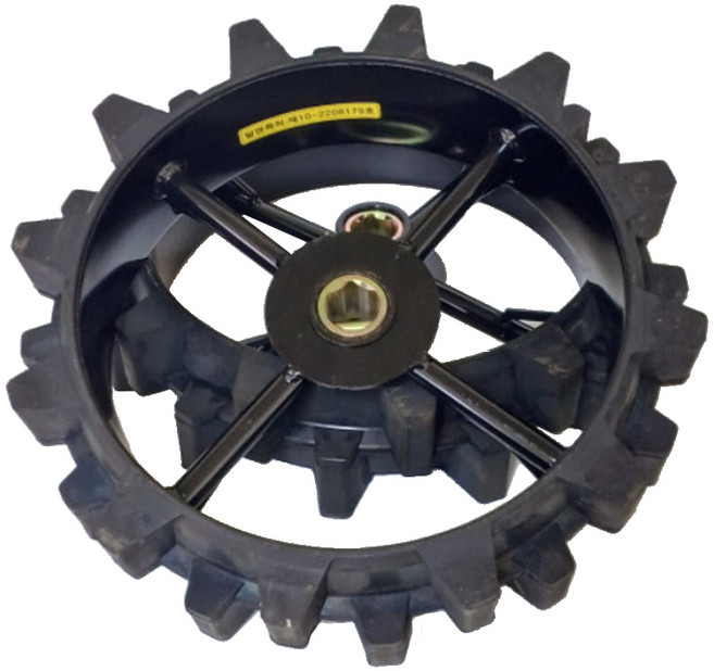 아세아 관리기 부품 통고무 철바퀴 좌/우 한세트, 1세트