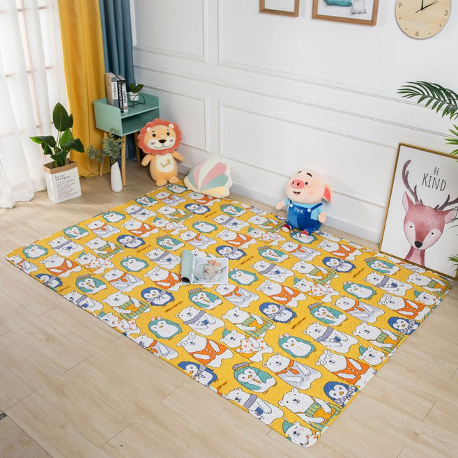 直銷全棉地墊嬰兒爬行墊遊戲墊現代簡約寵物墊樣板間地毯, 熊熊樂園