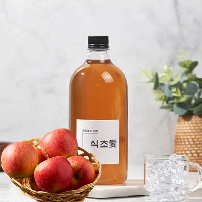 햇빛촌 자연발효 사과식초, 1L, 1개