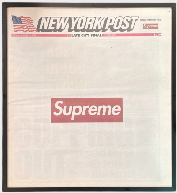 [NSC] Supreme 슈프림 Newyorkpost 액자 포스터 정품 - 쿠팡