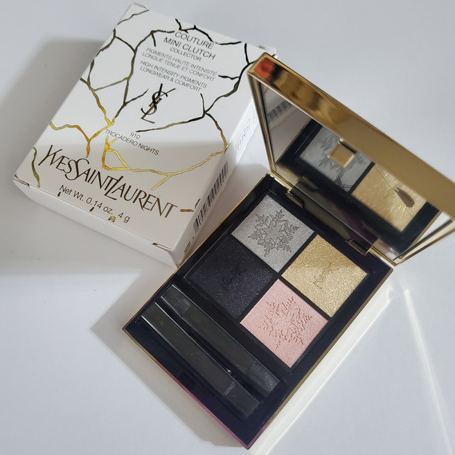 입생로랑 NEW 꾸뛰르 미니 클러치 아이 팔레트, 910 트로가데로 나잇, 1개