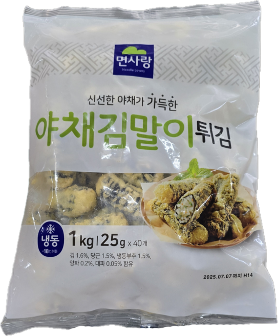 면사랑 김말이 25g, 6개, 1kg