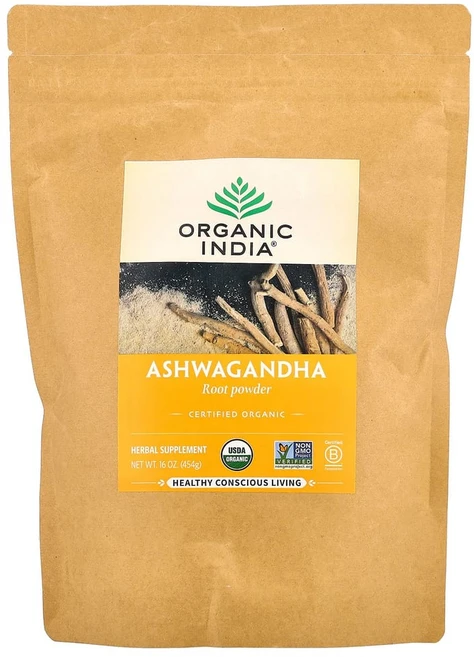 오가닉인디아 아슈와간다 뿌리 분말 454g (16oz), 1개 - 쿠팡