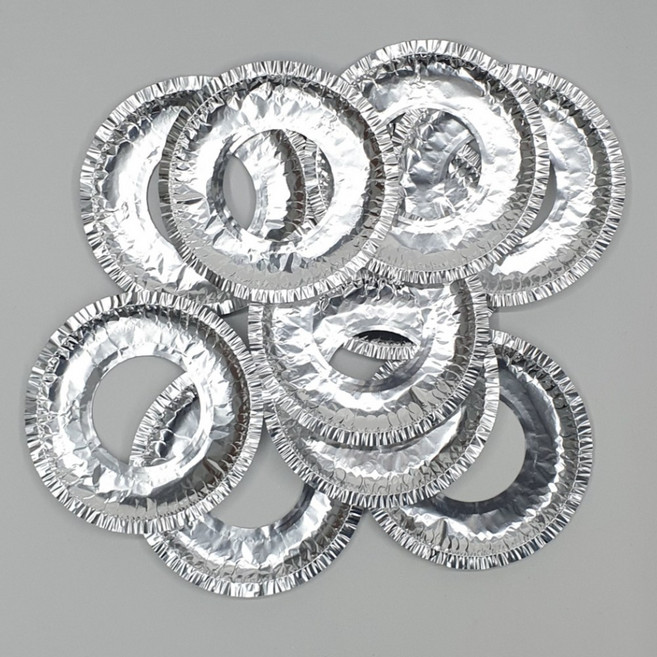 은박 호일 가스렌지 기름청소 커버 매트 원형 10p, 1개