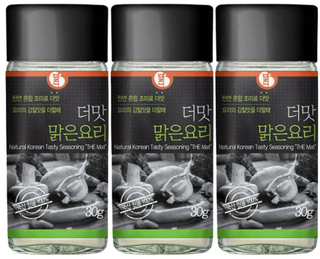 그대로 말린 100% 국산 천연조미료 더맛 맑은 요리 30g 진한 감칠맛 만능 분말 육수가루 3개