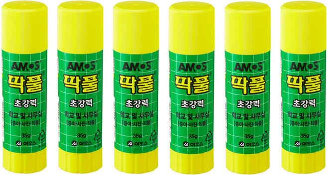 아모스 딱풀, 35g, 6개
