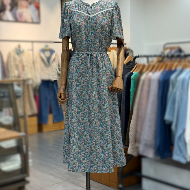 써스데이아일랜드 레이스 배색 원피스 t254mop292_DG