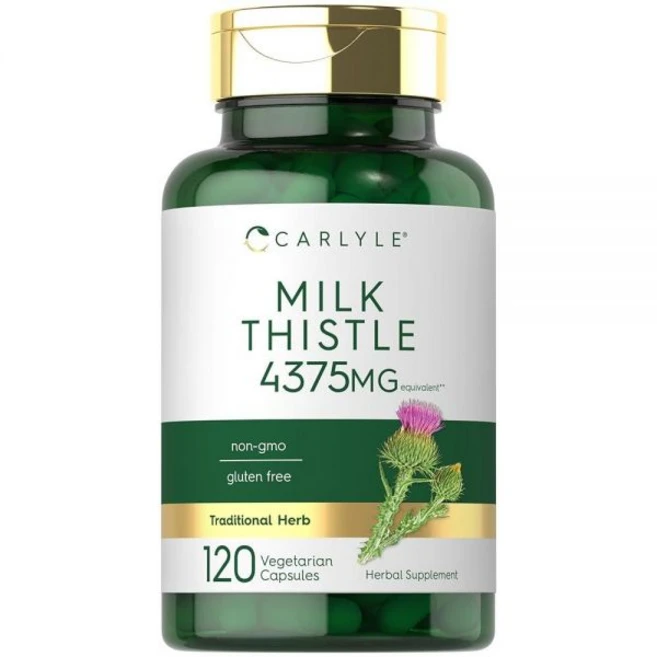 칼라일 밀크씨슬 실리마린 4375mg 200정 식물성 비GMO 글루텐프리, 비건, 성인남녀공용, 분말, 1개, 120정 - 쿠팡