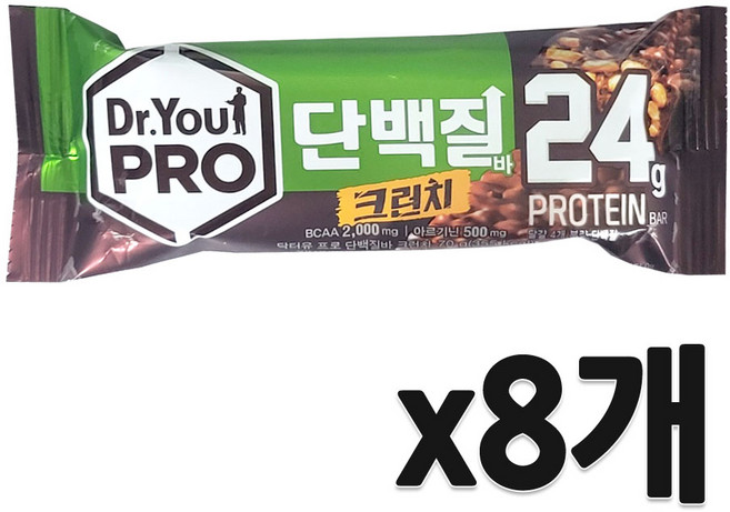 닥터유 프로 단백질 크런치바, 70g, 8개
