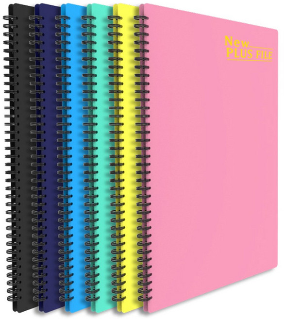 [오피스뱅크] 50매 스프링 악보화일 10개입 50매 성가대 합창단 악보파일 50매, 핑크