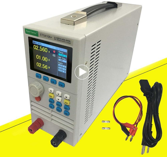 2026 ET5410A+ 프로그래밍 가능한 DC 전자 부하 테스터 400W 0-150V 0-40A 배터리 용량 감지기 및 정전류/전압 전원 공급 장치용 USB 스위치 충전