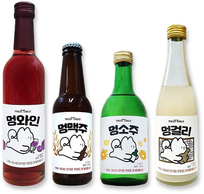 멍시리즈 강아지 음료수, 1개, 220ml, 강아지 사이다