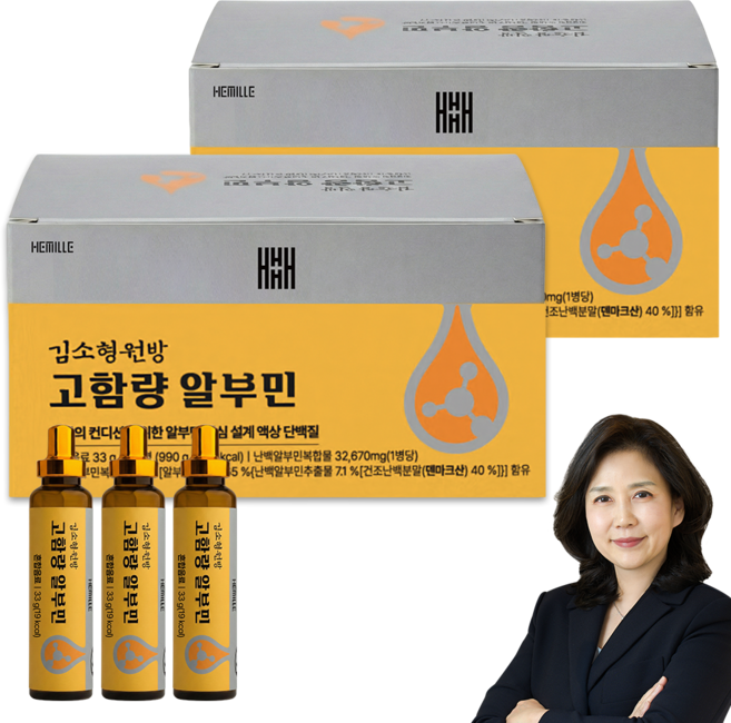 김소형 원장 마시는 고함량 알부민(난백알부민복합물 32670mg 특허원료 2종), 2개, 30회분