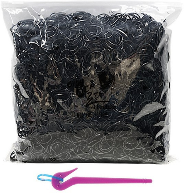 이쁨달다 이쁨봉봉밴드 +이지컷 대용량머리끈 짱짱 쫀쫀 선명