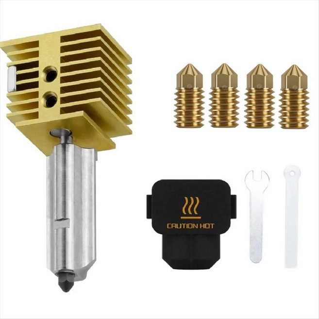 Bambu Lab A1 Hotend Kit 0.2/0.4/0.6/0.8mm Bambu Lab A1 Mini Hotend Nozzle Assembly 용 노즐, 비, 그림처럼