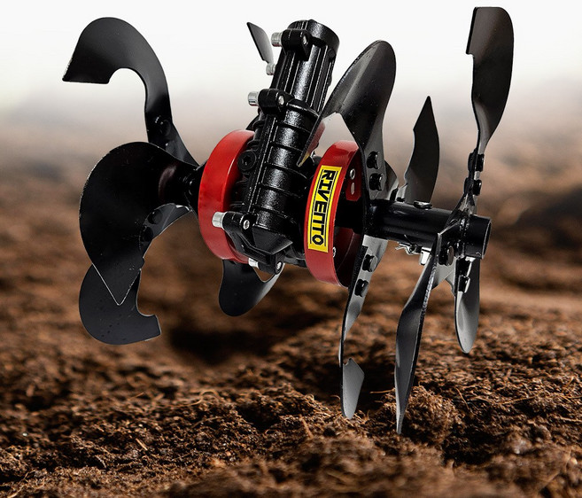 예초기 부착 관리기 RTM-24AF 미니 로터리 부착형 소형 제초기 밭갈이 도랑 홈파기, 1개