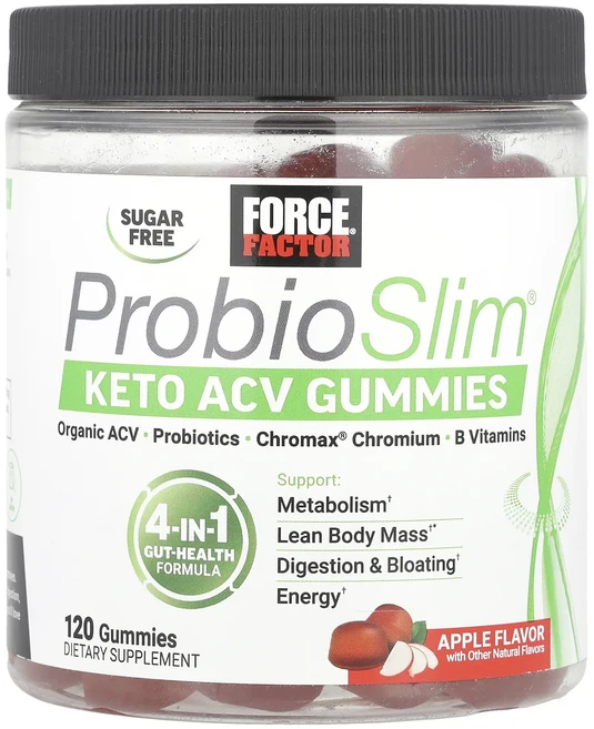 몸관리하세요 겨울입니다 Force Factor ProbioSlim® 케토 ACV 구미젤리 사과 맛 구미젤리 120개 특별관리진행, ForceFactorProbioSlim케토ACV구미젤리, 1, 120 - 쿠팡