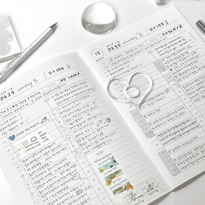 컬러미블루 ABD 플래너 (30분 단위 계획 1개월용), 3권