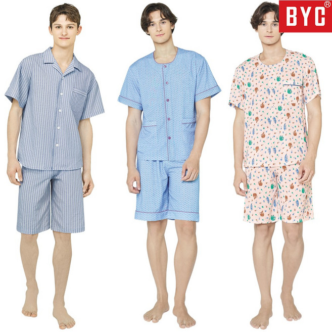 BYC 남자 여름 잠옷 셋트