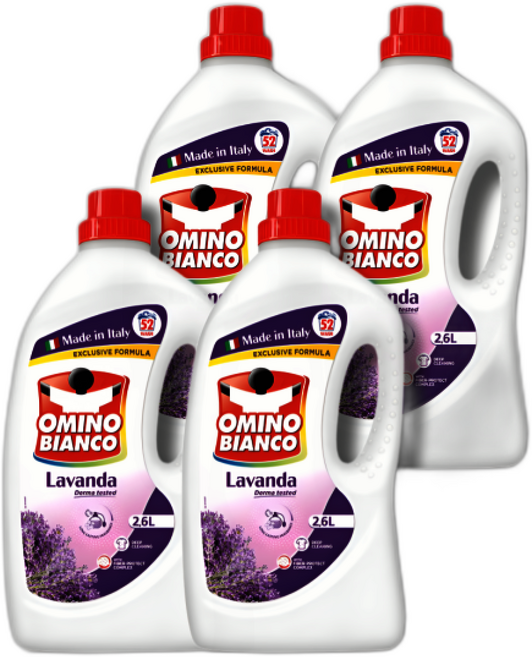 오미노비앙코 세탁세제 라벤더, 2.6L, 4개