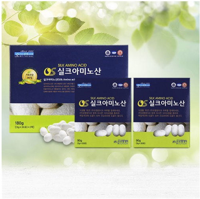 엑스비 오행생식 누에고치 단백질 실크 아미노산, 60개, 3g