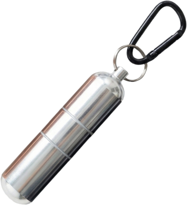 메라빌리아 시크릿캔 휴대용 재떨이 냄새 차단, 1개, 시크릿 실버