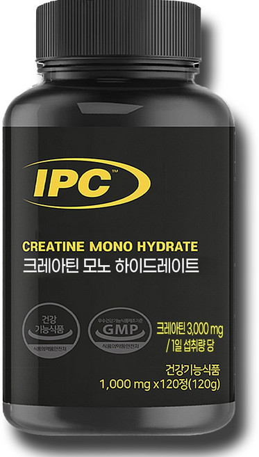 IPC 크레아틴 모노하이드레이트 유럽 특허 획득 식약처 기능성 인정 1000mg x 120, 1개, 120정