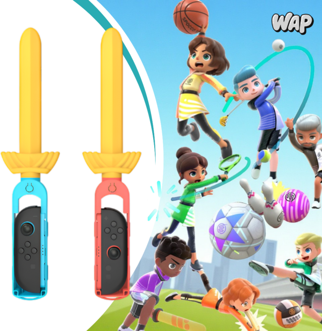 WAP 닌텐도 스위치2 조이콘 호환 전용그립 스포츠 소드 광선검 2P, 1세트, 단일