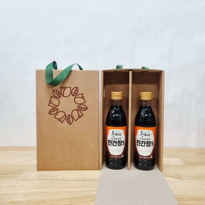 해표 옹가네 진간장S 500ml 2입 명절 간장선물세트, 1세트