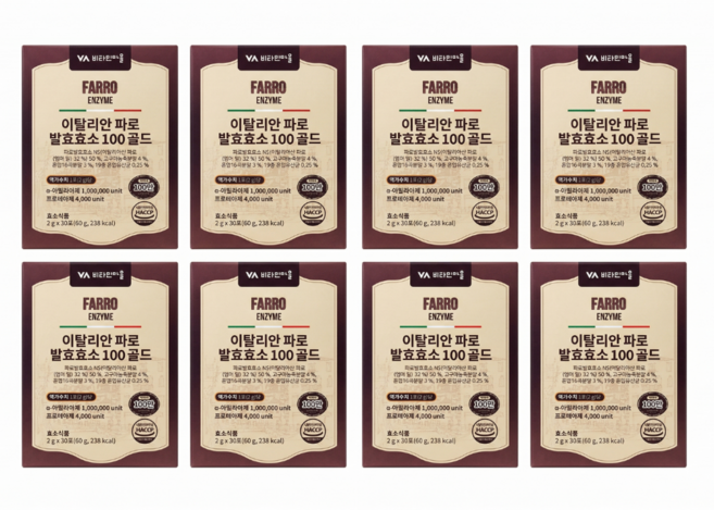 비타민마을 이탈리안 파로 발효효소 100 골드, 60g, 8개