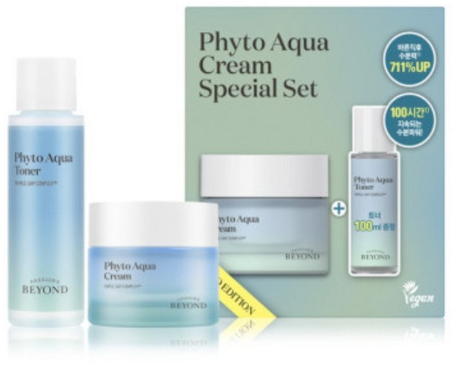 비욘드 피토아쿠아 크림 50ml + 토너 100ml 세트, 1개