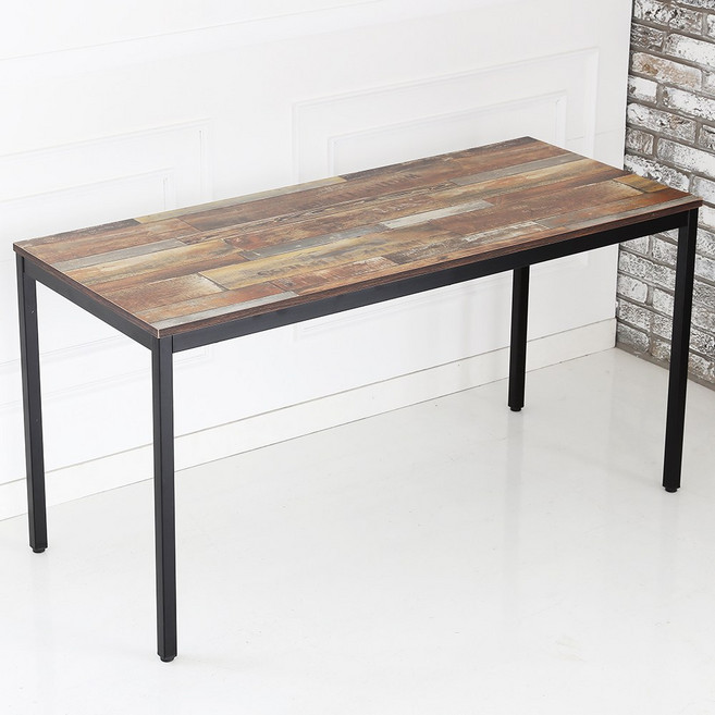 더조아 모던 테이블, 1400빈티지브라운/블랙다리