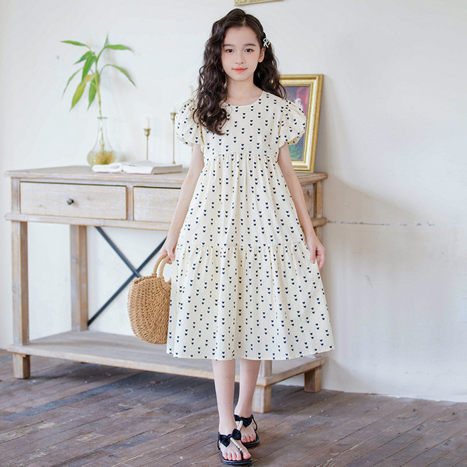 UPPERCUT 여아원피스 퍼프원피스 초등여아 원피스 어린이 드레스 화동드레스 여름원피스