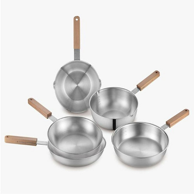 풍년 인덕션 냄비 멀티팟 나무 손잡이 편수 냄비 18cm jun+16921mt