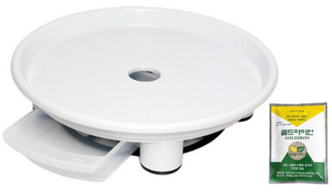 (베델)영양제증정 화분물받이 1호에서~특대7호까지.흰색.검정, 검정