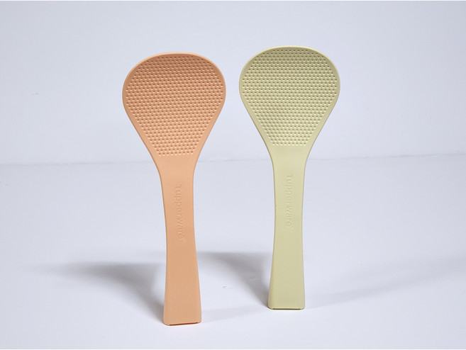 타파웨어 스탠딩 주걱 세트 2P 베이지 연주황, 1개